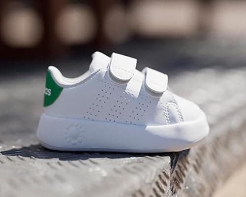Thumbnail 1 de adidas Advantage Shoes Kids 23 EU zapatillas infantil blanco y verde 👟