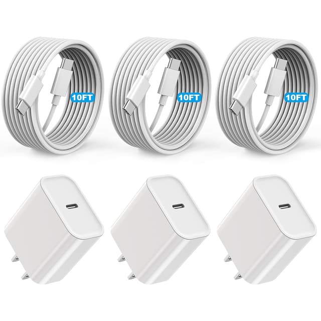 Detalle de Apple MFi 10ft USB‑C to USB‑C Cable 3‑Pack