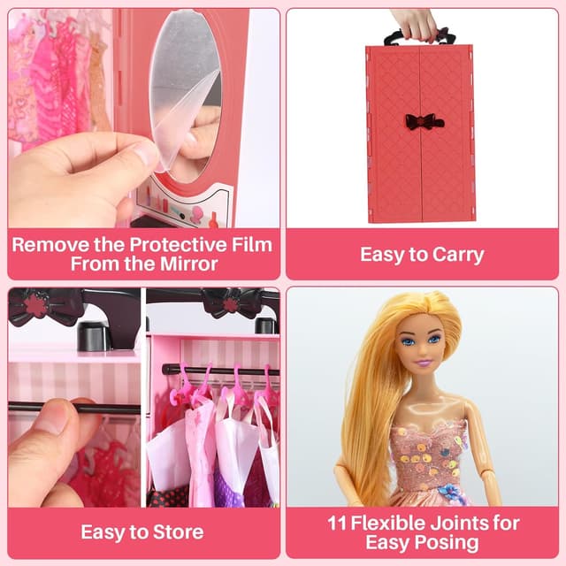 Thumbnail 3 de Yutoy Kleiderschrank Puppe Set