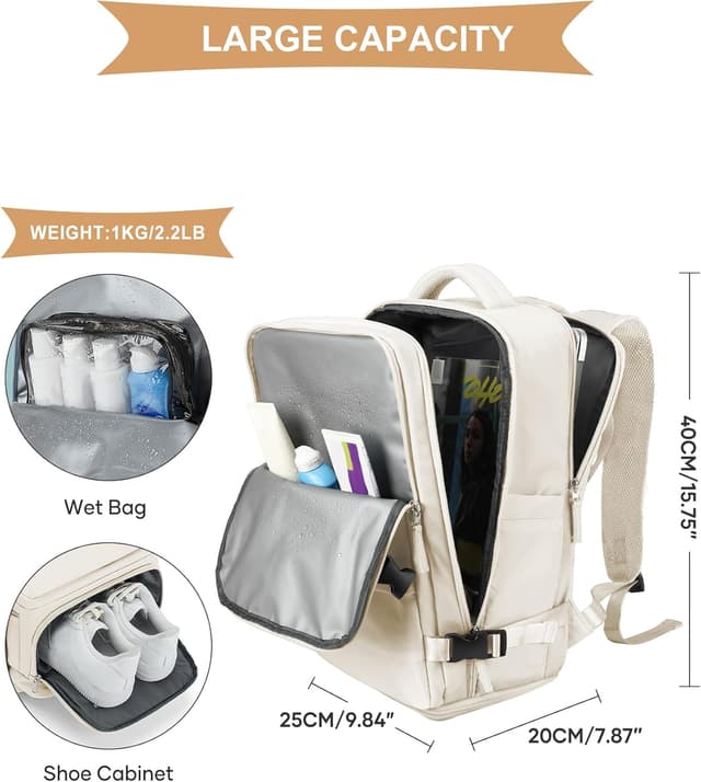 Thumbnail 4 de SZLX Vacuum Backpack Travel Bag 40x20x25