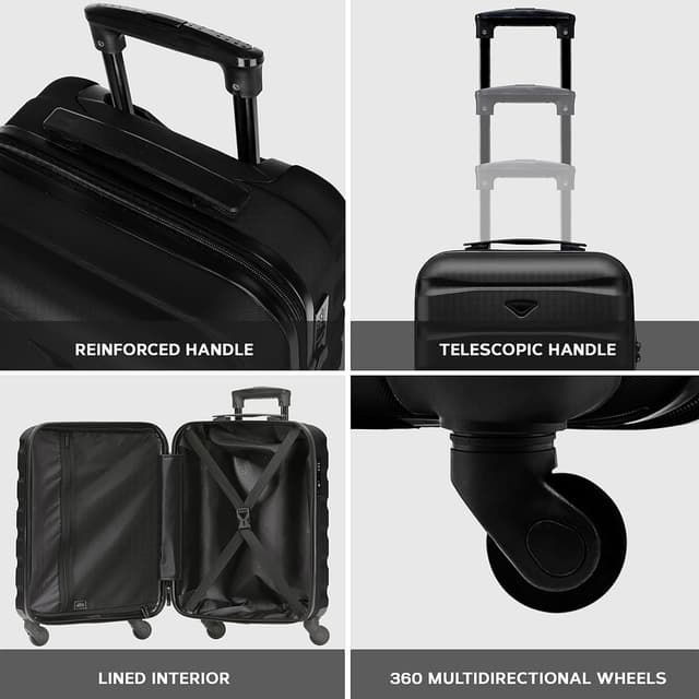 Thumbnail 6 de Flight Knight Valise cabine 55x35x25cm TSA Noir