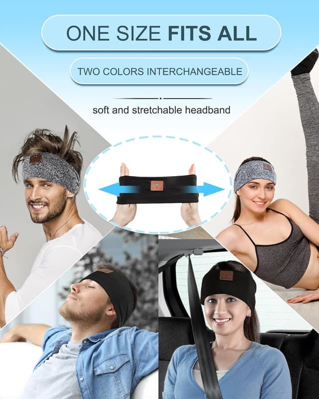 Thumbnail 4 de Mixiba 2-Pack Sleeping Headphones Headband for Sleep