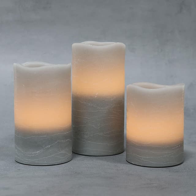 Thumbnail 2 de Rhytsing Gray Battery Operated Candle Set