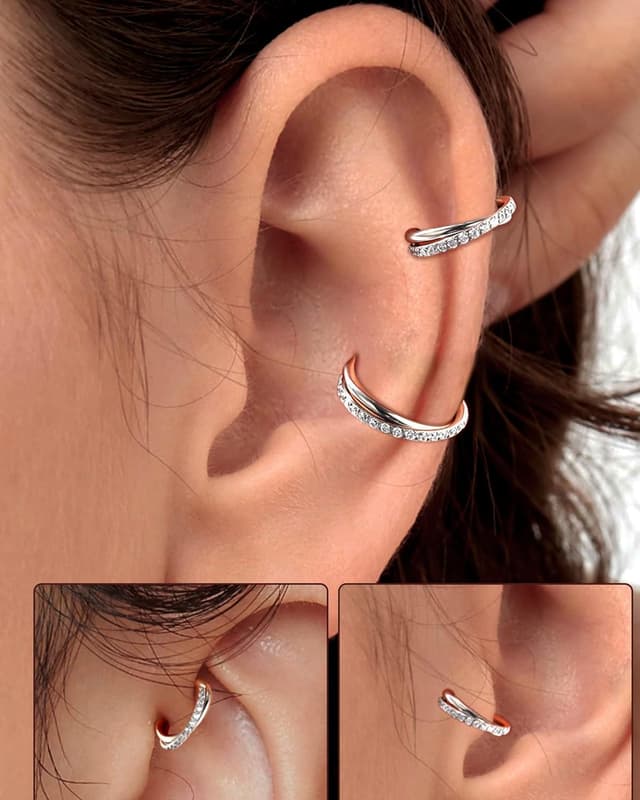 Detalle 2 de Melighting anello elicoidale doppia fila 16G/18G/20G