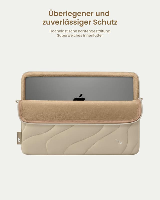 Detalle de tomtoc gesteppte Laptop-Tasche Puffy Sleeve für 16 Zoll MacBook Pro (A3403/A3186/A2991/A2780 u. a.)