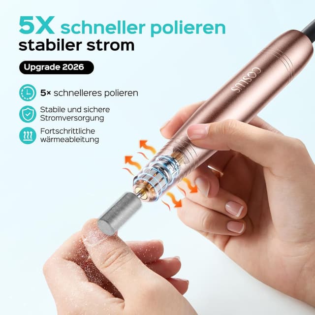 Detalle 2 de COSLUS Elektrische Nagelfräser 20000 u/min