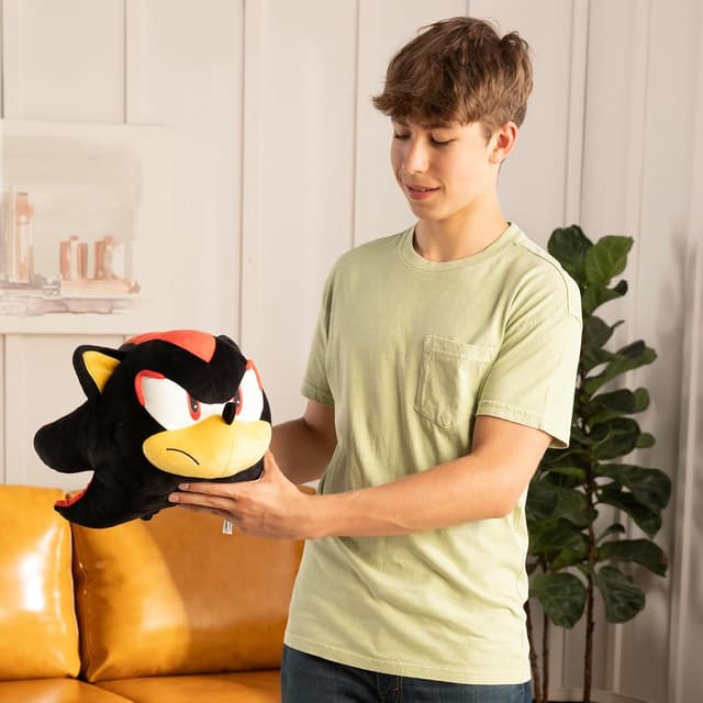 Detalle de Shadow the Hedgehog Mocchi-Mocchi Plush (15 Inch) — Squishy Collectible Stuffed Toy