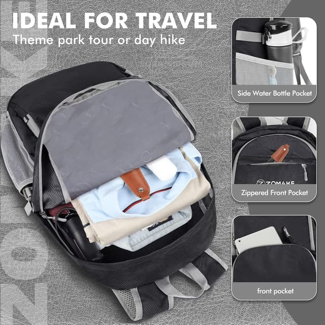 Detalle de ZOMAKE ZOMAKE Lightweight Foldable Backpack 30L