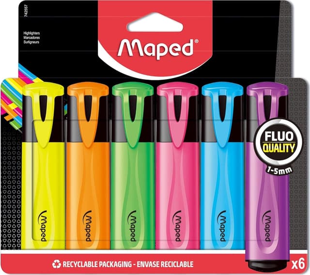 Detalle de Evidenziatore fluo Maped Pep'S Classic 6 pezzi