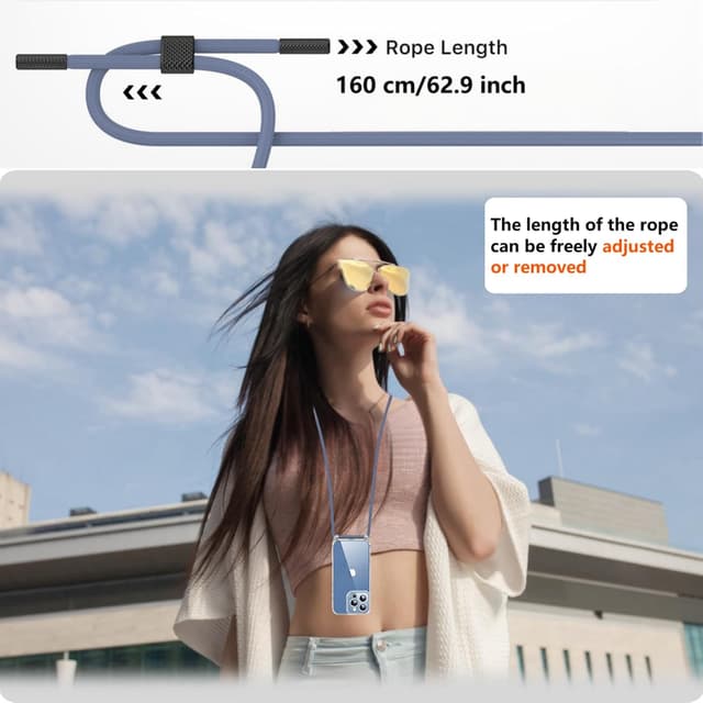 Thumbnail 6 de OLEPHY Funda Transparente con Correa para iPhone 16