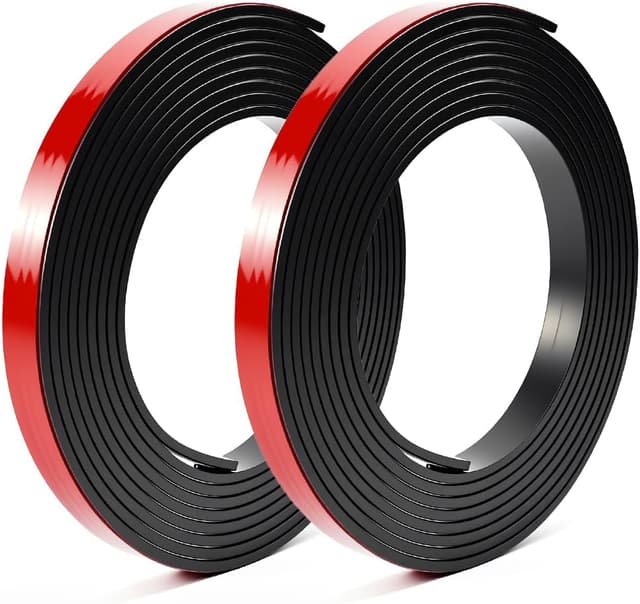 Detalle de BUZIFU Magnetband Selbstklebend A+B (3 m + 3 m) – Magnetstreifen für Fliegengitter & Moskitonetze, 15 mm breit
