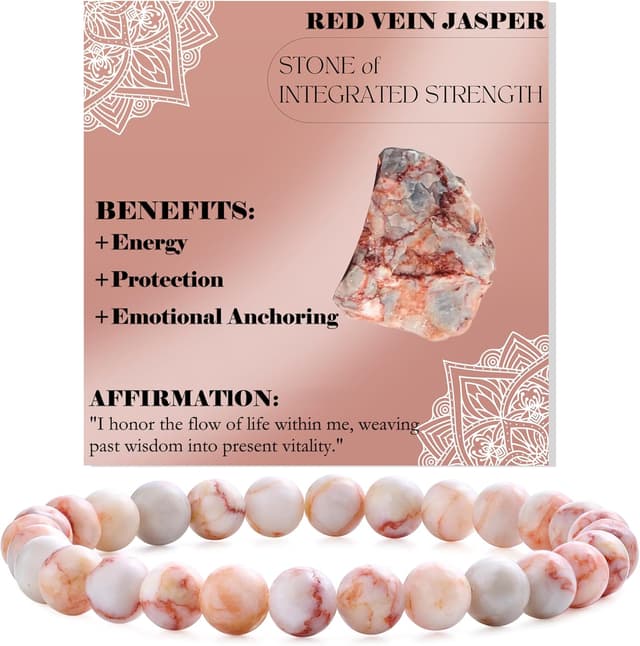 Detalle de Bivei Perlenarmband 6 mm Halbedelstein