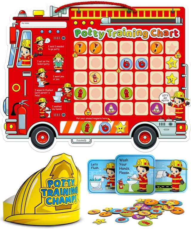 Detalle de Potty training chart with 35 stickers