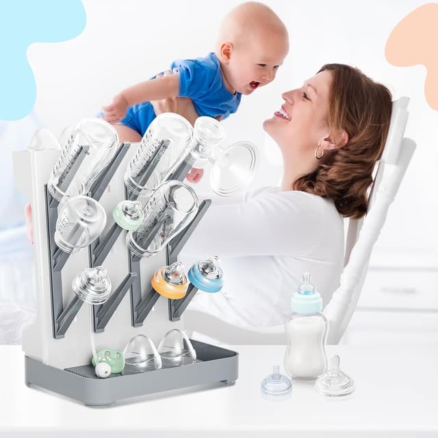 Detalle 2 de Dayacoco Baby Bottle Drying Rack – Holds 12 Bottles