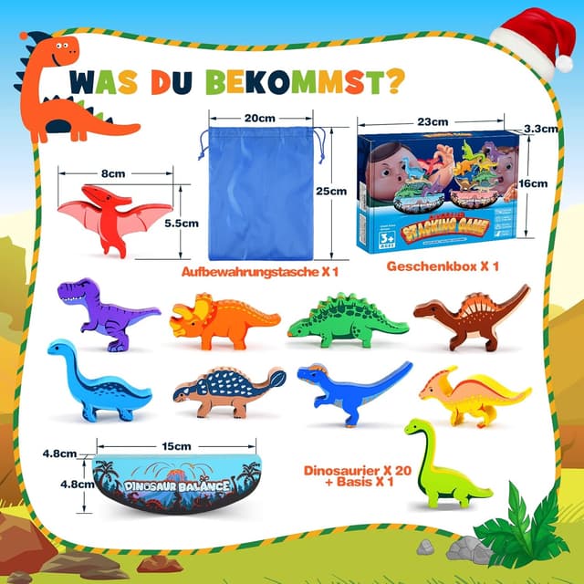 Thumbnail 4 de DejaNard Dinosaurier-Stapelspielzeug