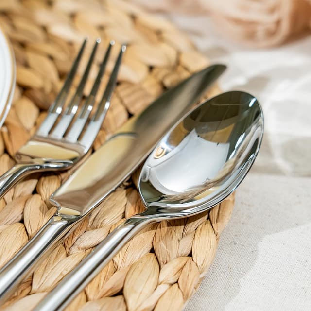 Thumbnail 6 de Alata Potter 40-Piece Forged Stainless Steel Flatware Set (Service for 8)