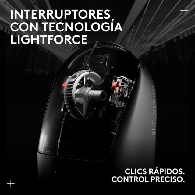 Detalle 1 de Logitech G PRO X SUPERLIGHT 2 ratón inalámbrico 60 g