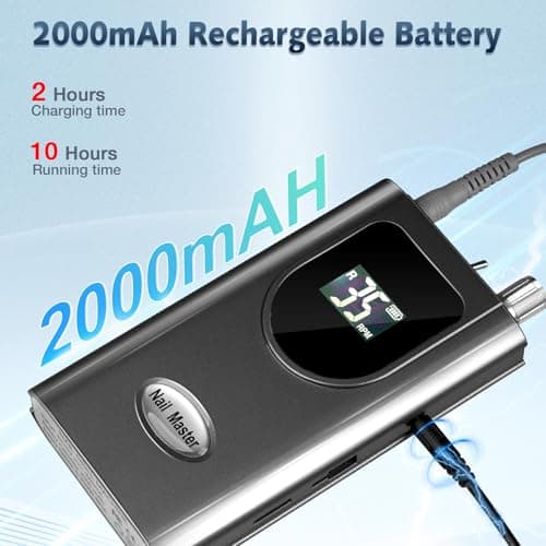 Thumbnail 3 de AZ GOGO Torno 35000RPM para uñas portátil 📷