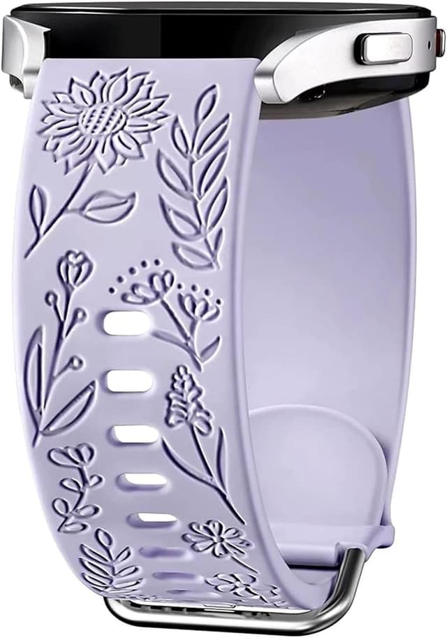 Thumbnail 6 de Panda Bobo Sunflower Engraved 20mm Soft Silicone Strap for Samsung Galaxy Watch (40mm–47mm)