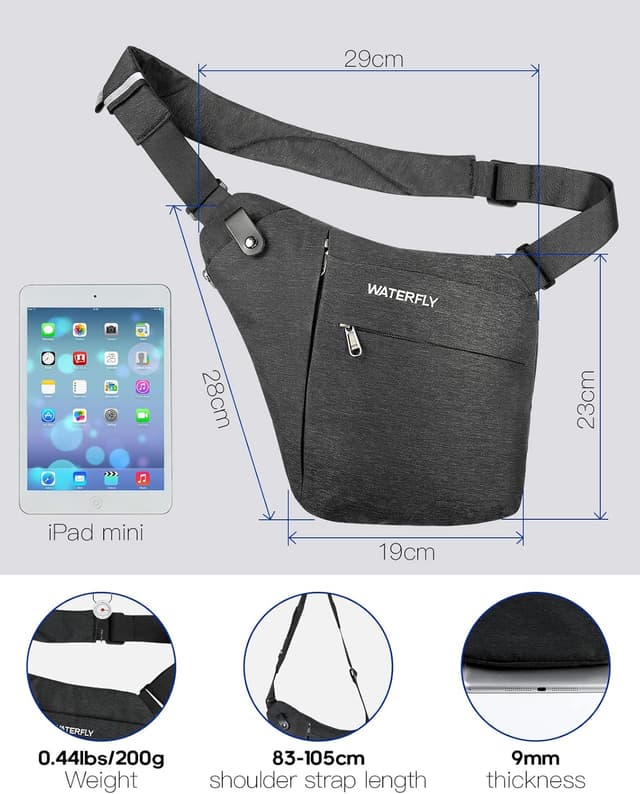 Detalle 1 de Lightweight sling bag for iPad mini, 190 g
