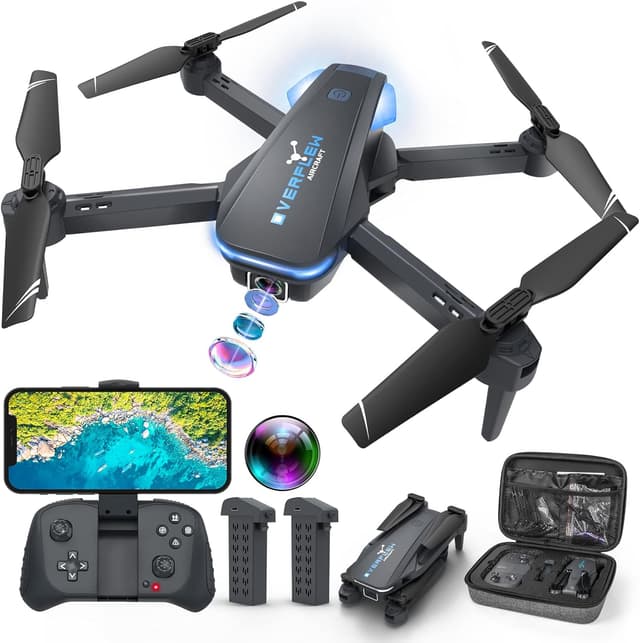 Detalle de Foldable 1080P Camera Drone with 2 Batteries
