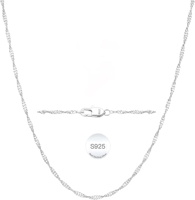 Detalle de Diorra 925 Silberkette 2 mm für Damen