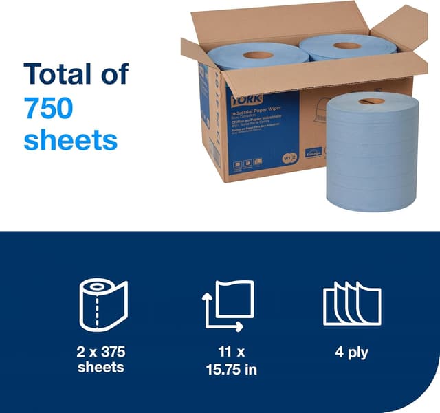 Thumbnail 1 de Tork Industrial Wiper Centerfeed 2x375 🧽