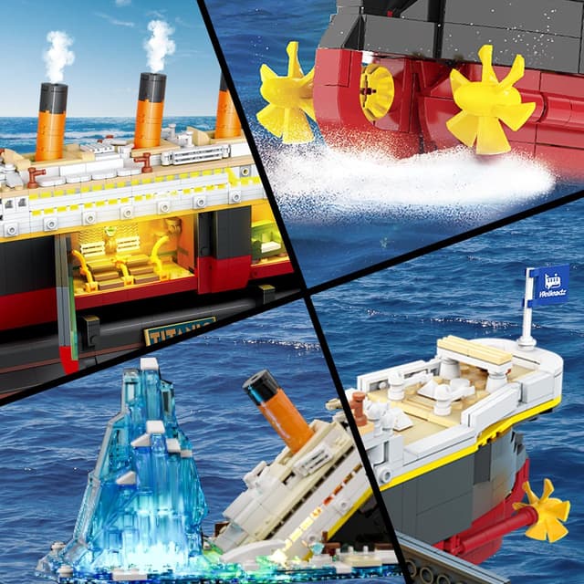 Thumbnail 4 de PLAXSOON Titanic 2 in 1 Building Set 1935 pcs
