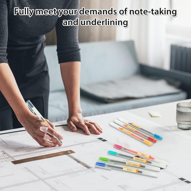 Thumbnail 4 de ABEIER Premium 24 Gel Ink Pens 0.5mm 🖊
