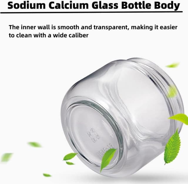 Thumbnail 3 de Eidoct 10oz Glass Jar Set for Overnight Oats 3-Pack 🫙