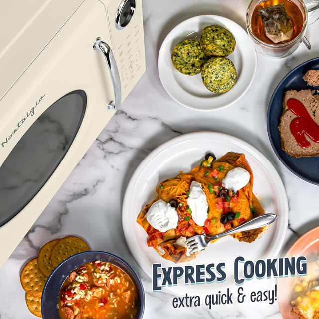 Thumbnail 2 de Nostalgia Retro 1000W Microwave Oven 1.1 cu ft