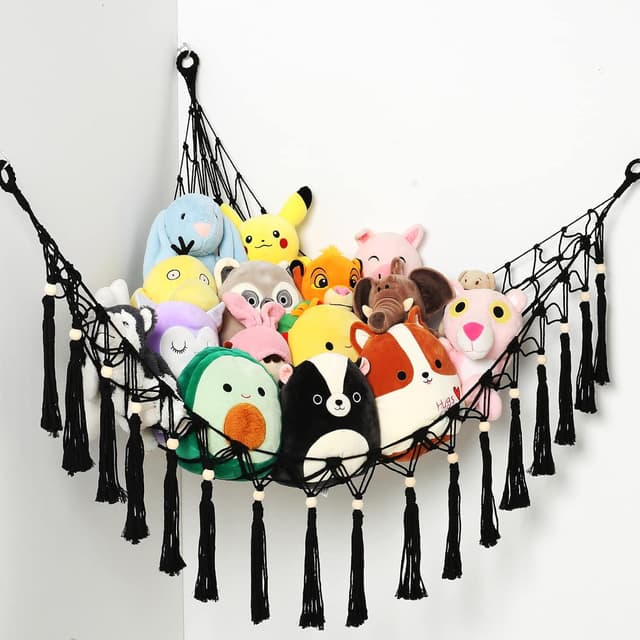 Detalle de Hamac en peluche pour animaux avec filet de rangement