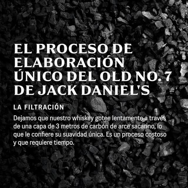 Detalle de Jack Daniel's Tennessee Whiskey Old No.7, Suave y Intenso 🥃
