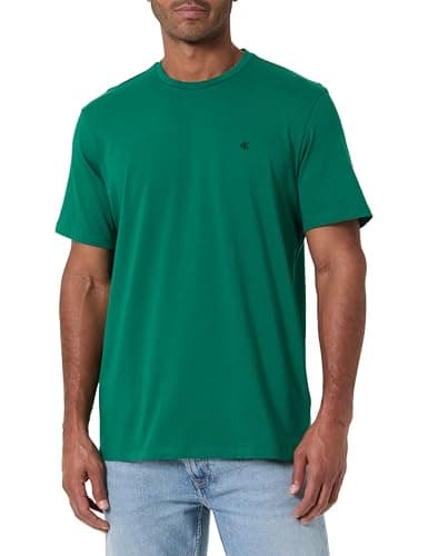 Detalle de Calvin Klein Camiseta SS Classic Monogram tee LV04RD254G para hombre en verde (talla M)