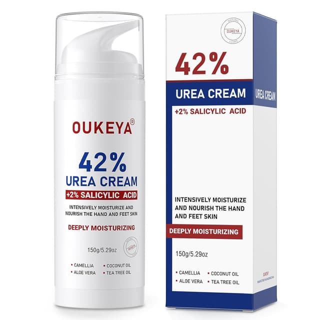 Detalle de OUKEYA Urea-Creme 42% plus Salicylsäure 2% – Harnstoffcreme