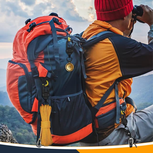 Detalle 2 de Schlüsselanhänger Ausziehbar 60 cm 3er Set