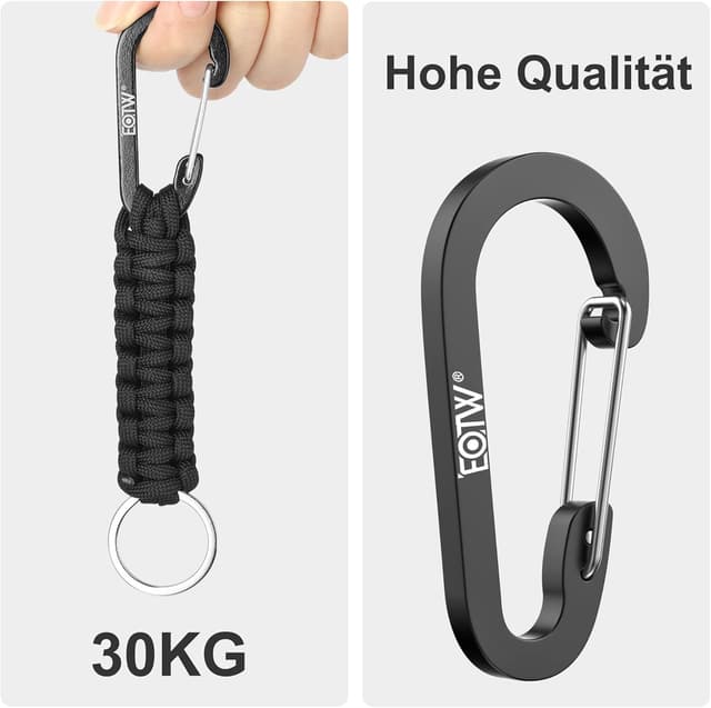 Detalle 2 de EOTW Paracord Schlüsselanhänger Karabiner
