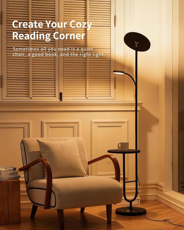 Thumbnail 4 de LuminexDesigns Lámpara de Pie LED con Mesa 36W