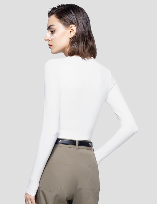 Detalle de PUMIEY Long Sleeve Slim Fit Tee 1️⃣