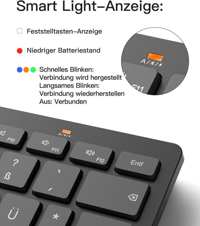 Thumbnail 3 de Inateck KB01003 Kabellose Bluetooth-Tastatur