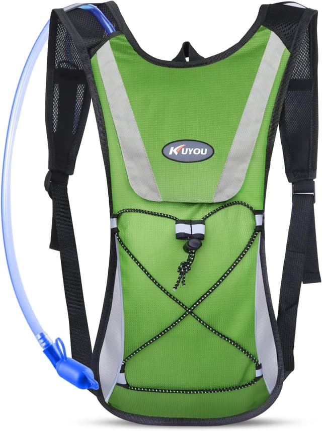 Detalle de KUYOU Running Hydration Vest with 2L Insulated Water Bladder