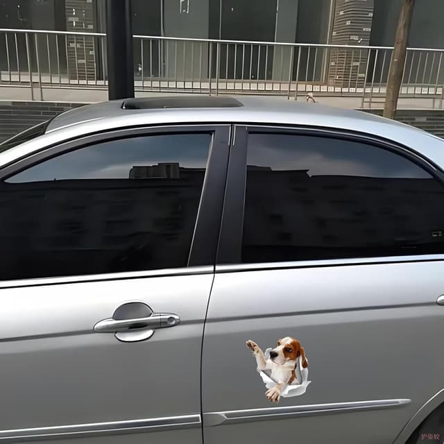 Thumbnail 5 de Autoaufkleber Beagle 25 cm lustig