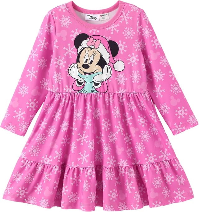 Thumbnail 1 de Disney Princess Frozen Elsa Minnie Stitch Floral Toddler Dress 2-6 Years