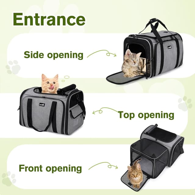 Thumbnail 5 de pecute Cat Carrier Expandable Extra Large pet carrier