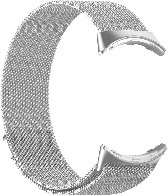 Detalle de Panda Bobo Metal Strap for Google Pixel Watch 2 / Pixel Watch — Milanese Stainless Steel Mesh Replacement Band