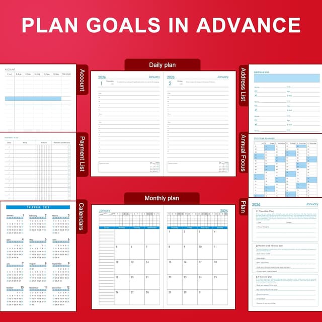 Thumbnail 4 de Agenda académica 2026 A5 una página por día