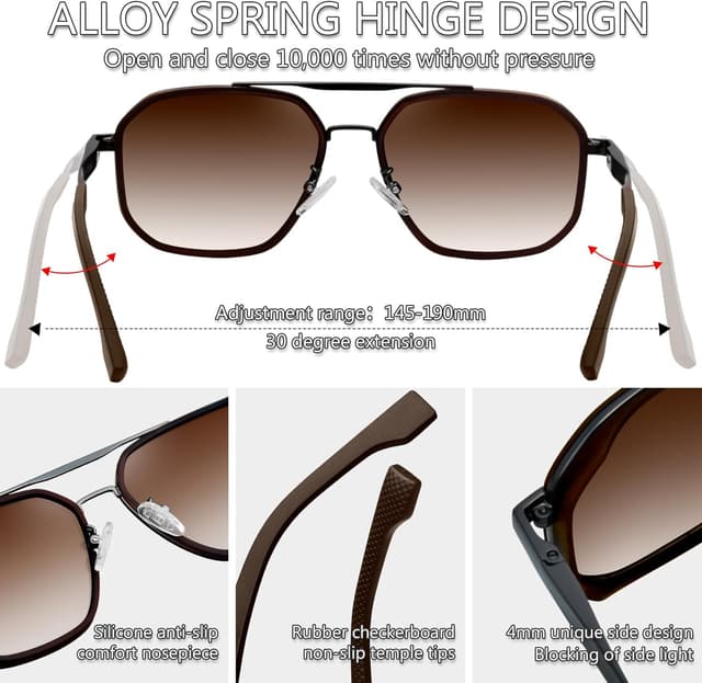 Thumbnail 3 de KANASTAL Lunettes polarisées rétro Carrée UV400