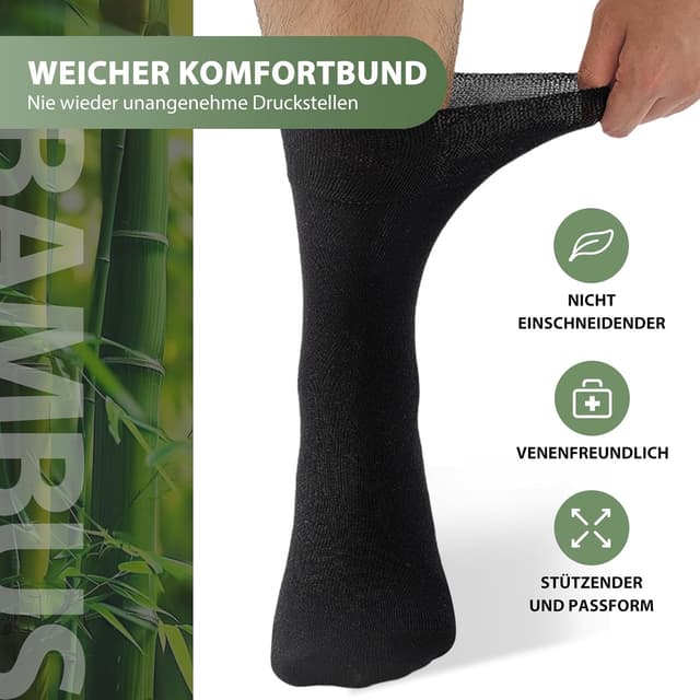 Detalle de Niorasen Bambus-Diabetikersocken 6 Paar