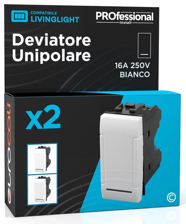 Detalle 1 de Deviatore unipolare 16A 250V antracite