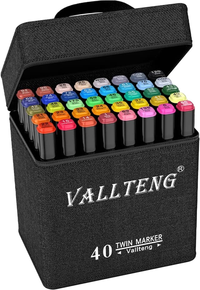 Detalle de Vallteng Graphic Marker Pen 40 colours